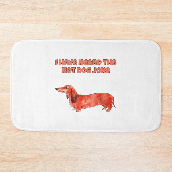 Item preview, Dachshund Tired Of Hot Dog Jokes Funny Watercolour Art designed and sold by NatureUnleashed.