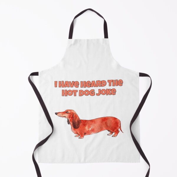 Item preview, Dachshund Tired Of Hot Dog Jokes Funny Watercolour Art designed and sold by NatureUnleashed.