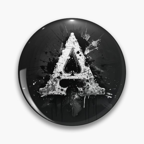 Item preview, Ace of Spades Grunge Playing Card Gothic Black and White Art Design designed and sold by inkoutninja.