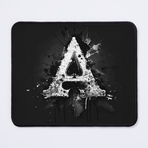 Item preview, Ace of Spades Grunge Playing Card Gothic Black and White Art Design designed and sold by inkoutninja.