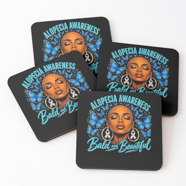 Item preview, Black Girl Bald  Beautiful Hair Loss Alopecia Awareness designed and sold by ripgoatclothing.