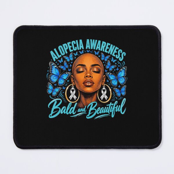 Item preview, Black Girl Bald  Beautiful Hair Loss Alopecia Awareness designed and sold by ripgoatclothing.