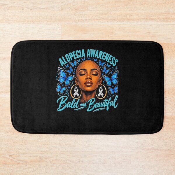 Item preview, Black Girl Bald  Beautiful Hair Loss Alopecia Awareness designed and sold by ripgoatclothing.