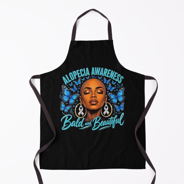 Item preview, Black Girl Bald Beautiful Hair Loss Alopecia Awareness designed and sold by ripgoatclothing.