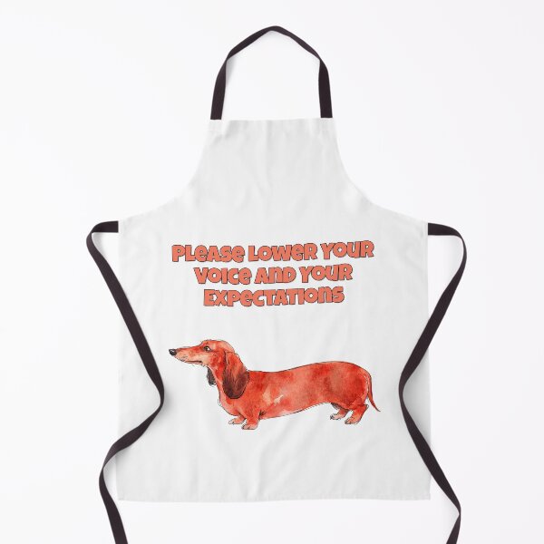 Item preview, Demanding Dachshund Lower Voice Expectations Funny Art designed and sold by NatureUnleashed.
