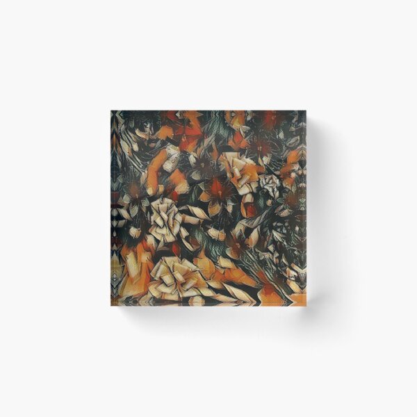 Item preview, Burnt Orange Floral Fragmentation designed and sold by Absractshop4942.