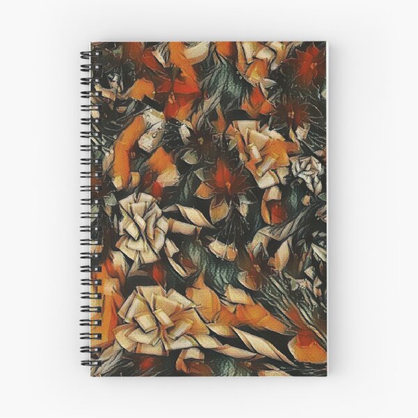 Item preview, Burnt Orange Floral Fragmentation designed and sold by Absractshop4942.