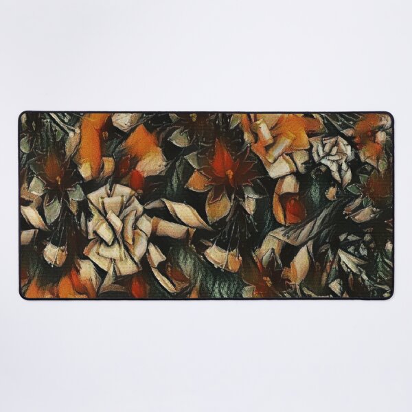 Item preview, Burnt Orange Floral Fragmentation designed and sold by Absractshop4942.