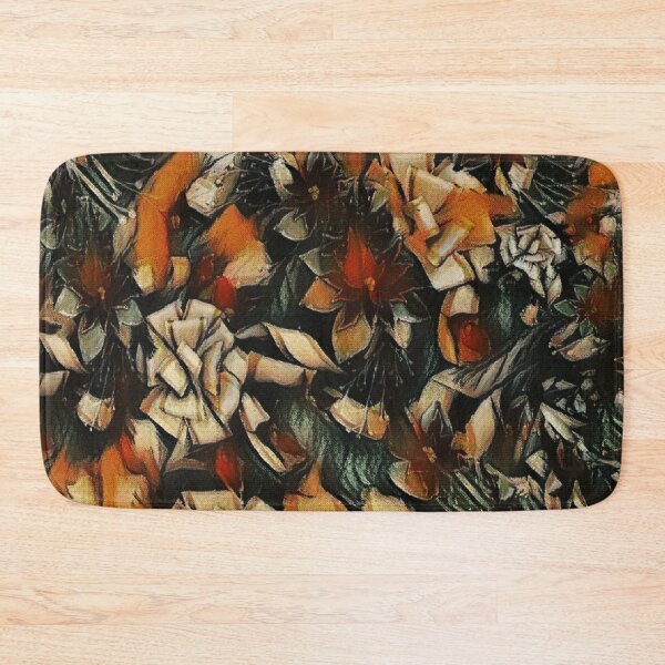 Item preview, Burnt Orange Floral Fragmentation designed and sold by Absractshop4942.