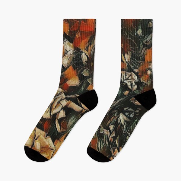 Item preview, Burnt Orange Floral Fragmentation designed and sold by Absractshop4942.