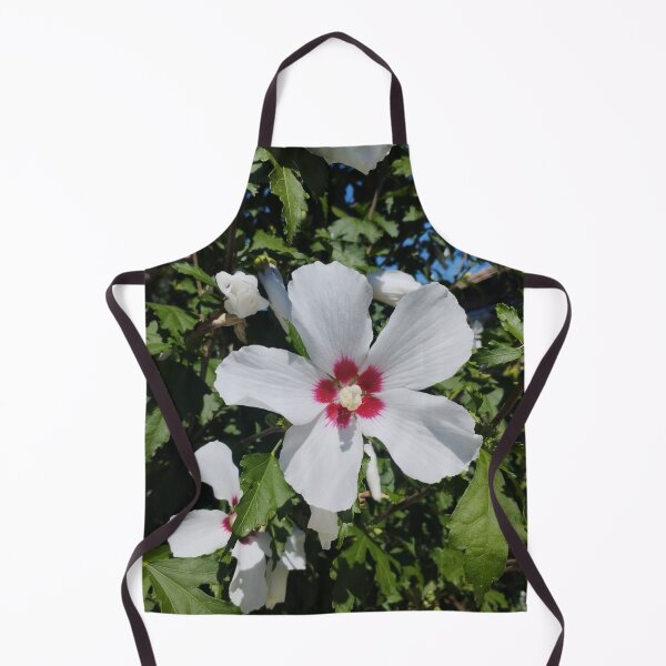 Artikelvorschau, Weißer Hibiskus (Hibiscus syriacus 'Red Heart') entworfen und verkauft von inspiration3.