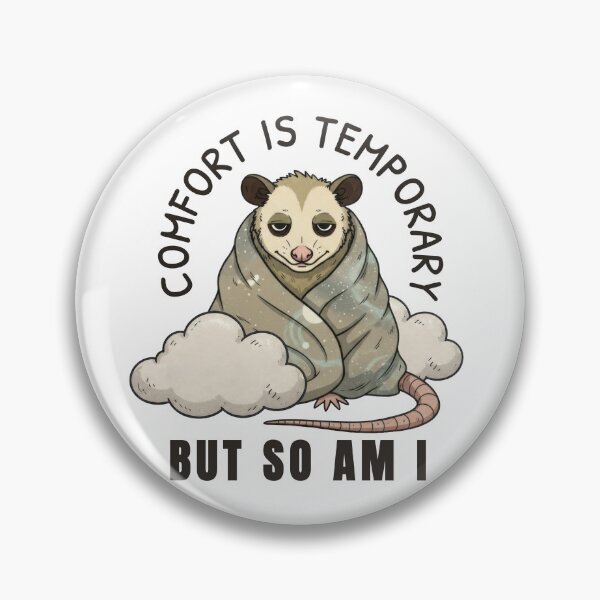Item preview, Comfort Is Temporary – Cozy Existential Humor designed and sold by ChernotytskaArt.