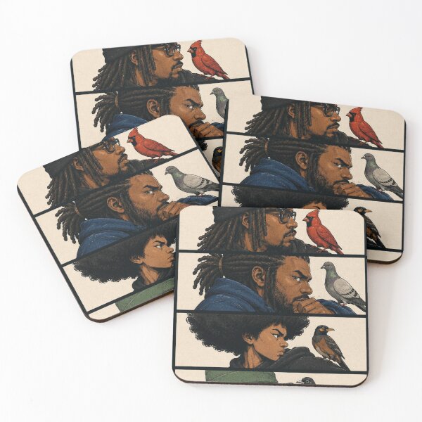 Item preview, Urban Dreadlocks and Birds Streetwear Illustration designed and sold by BRTHRCNK01.