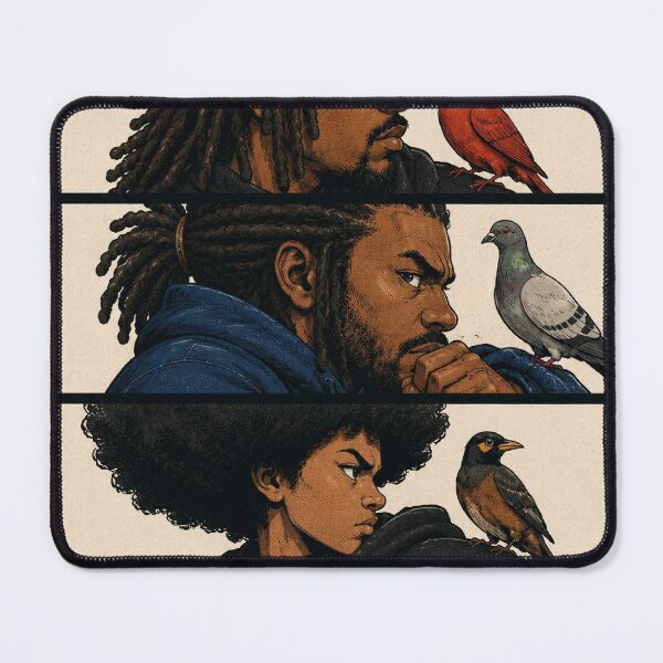 Item preview, Urban Dreadlocks and Birds Streetwear Illustration designed and sold by BRTHRCNK01.