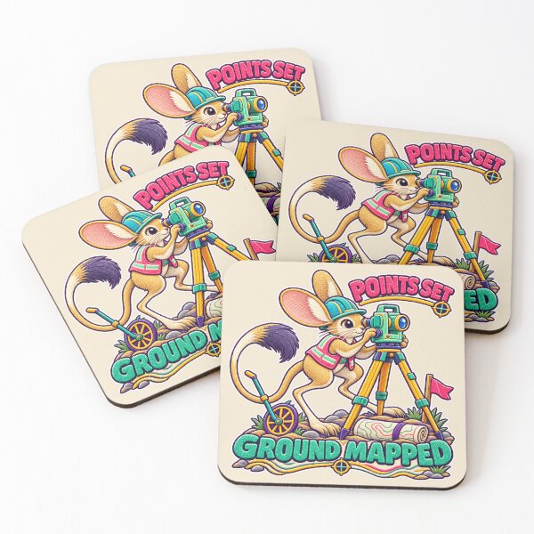 Item preview, Labor Day Jerboa Land Surveyor – Points Set Ground Mapped Embroidery Design designed and sold by Jaani-T.