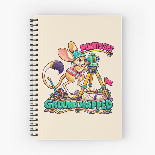 Item preview, Labor Day Jerboa Land Surveyor – Points Set Ground Mapped Embroidery Design designed and sold by Jaani-T.