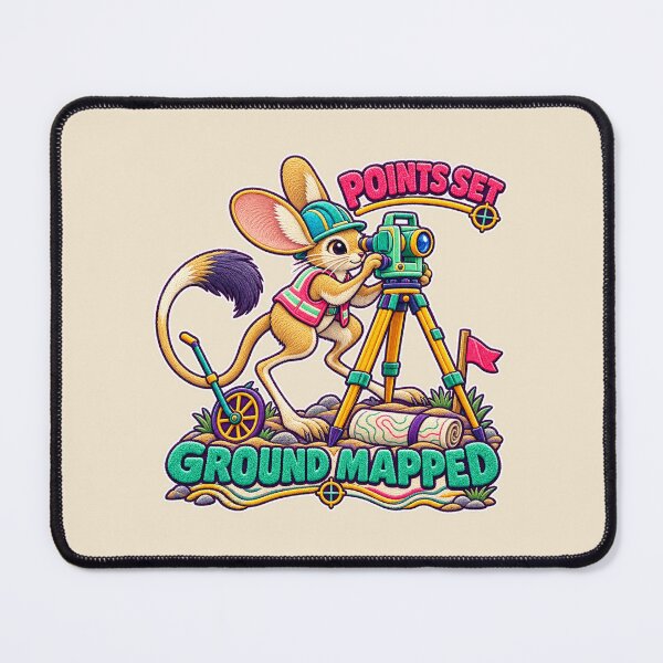Item preview, Labor Day Jerboa Land Surveyor – Points Set Ground Mapped Embroidery Design designed and sold by Jaani-T.