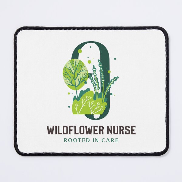 Item preview, WILDFLOWER NURSE ROOTED IN CARE designed and sold by FastZone.