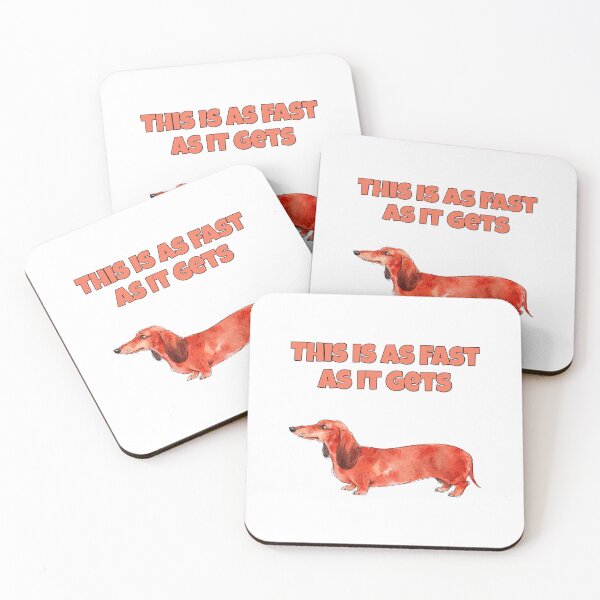 Item preview, Slow Dachshund This Is As Fast As It Gets Funny Art designed and sold by NatureUnleashed.