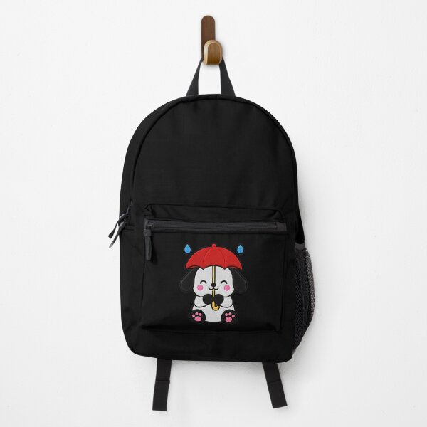 Item preview, Cute Puppy Holding Red Umbrella Kawaii Embroidery Patch designed and sold by ColorSplash123.