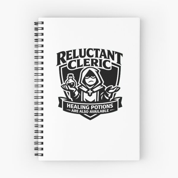 Item preview, Reluctant Cleric - Healing potions are also available! designed and sold by NaturalTwenTee.