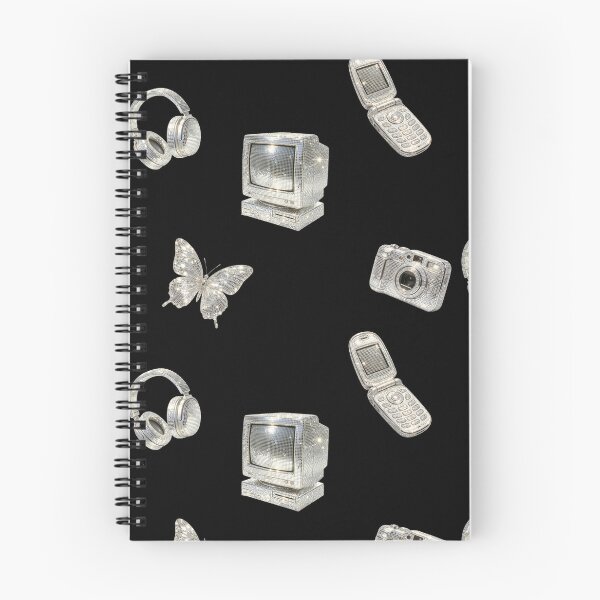 Item preview, Silver Disco Retro Tech Collage designed and sold by Moody Critters.