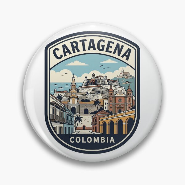 Item preview, Cartagena Colombia Vintage Travel Badge designed and sold by k3rstman1.