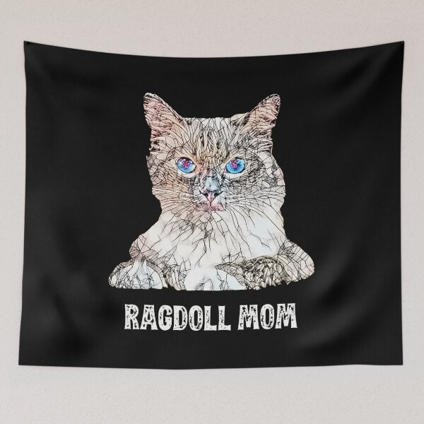 Item preview, Ragdoll Mom Artistic Cat Portrait Blue Eyes designed and sold by SoyLamderma.