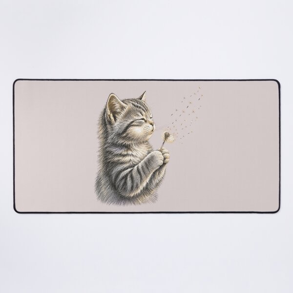Item preview, Kitten Blowing Dandelion Wishes – Peaceful Cat T-Shirt designed and sold by NinaCreator.