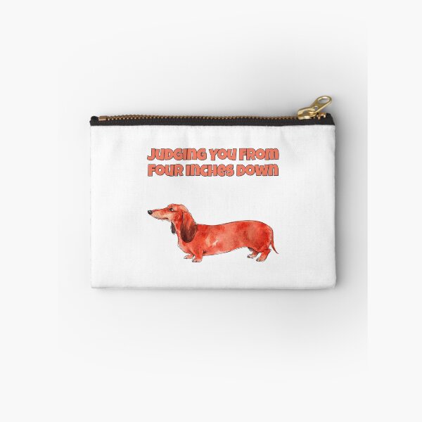 Item preview, Dachshund Judging You Funny Low Rider Dog Watercolour designed and sold by NatureUnleashed.