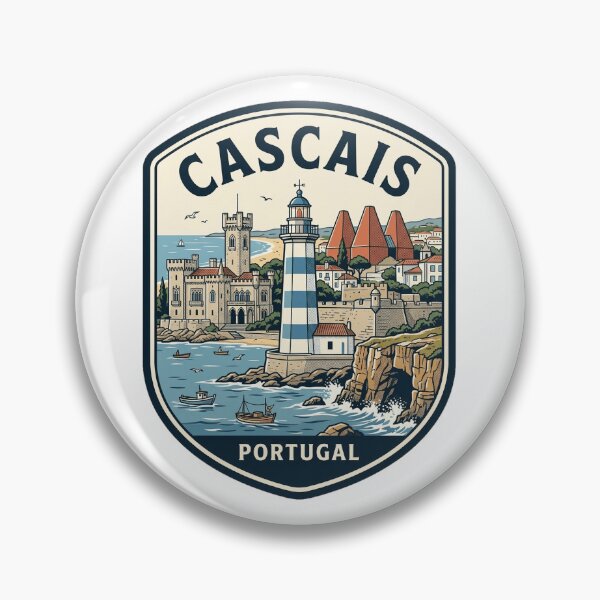 Item preview, Cascais Portugal Vintage Travel Illustration designed and sold by k3rstman1.