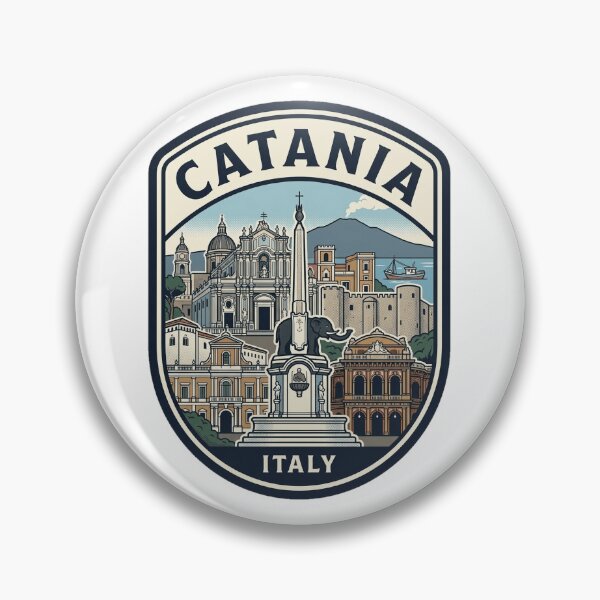 Artikelvorschau, Vintage-Reiseabzeichen aus Catania, Italien entworfen und verkauft von k3rstman1.