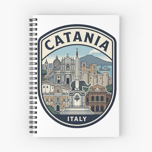 Item preview, Catania Italy Vintage Travel Badge designed and sold by k3rstman1.