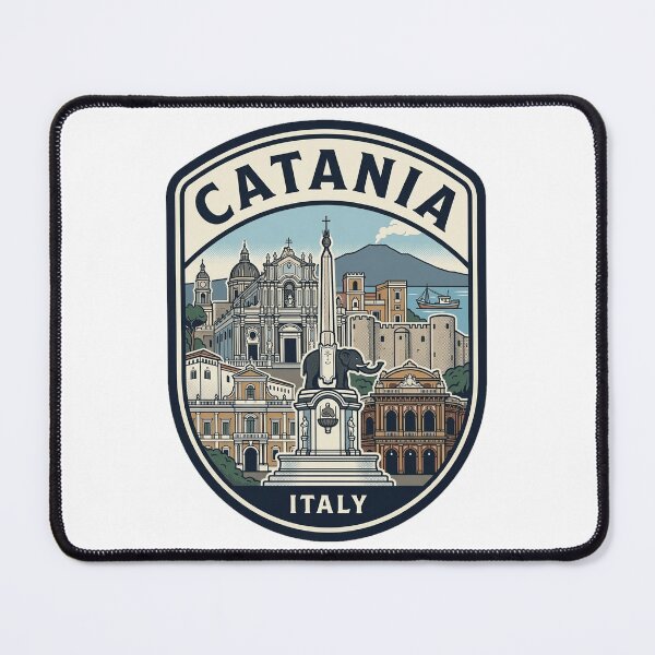 Item preview, Catania Italy Vintage Travel Badge designed and sold by k3rstman1.