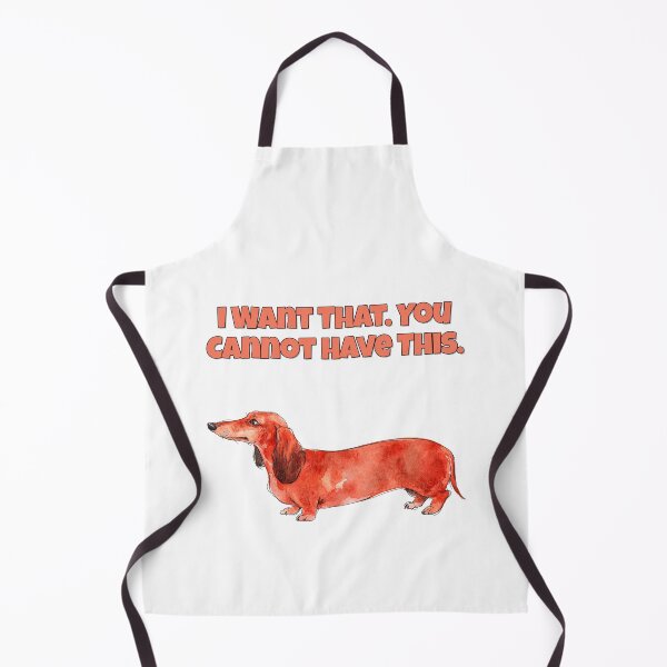 Item preview, Possessive Dachshund I Want That Funny Dog Art designed and sold by NatureUnleashed.