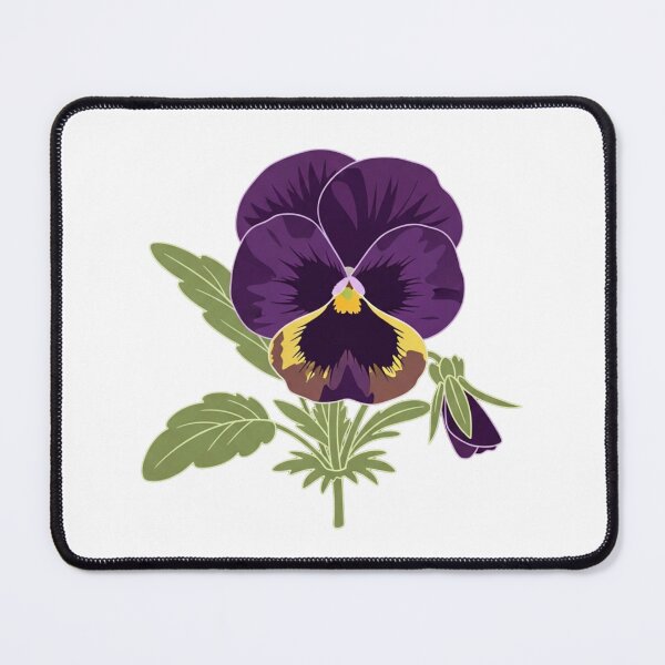 Item preview, "Purple Pansy Flower – Vintage Botanical Illustration Sticker Design" designed and sold by Dzblack.