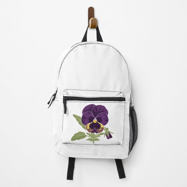 Item preview, "Purple Pansy Flower – Vintage Botanical Illustration Sticker Design" designed and sold by Dzblack.