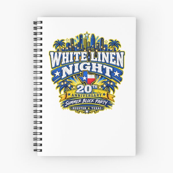 Item preview, White Linen Night Houston Texas Summer Block Party designed and sold by Combat Skies.