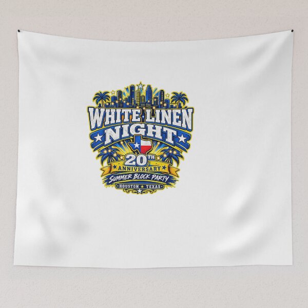 Item preview, White Linen Night Houston Texas Summer Block Party designed and sold by IRON WINGS /USAF.