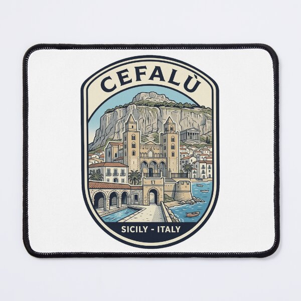 Item preview, Cefalu Sicily Italy Vintage Travel Badge designed and sold by k3rstman1.