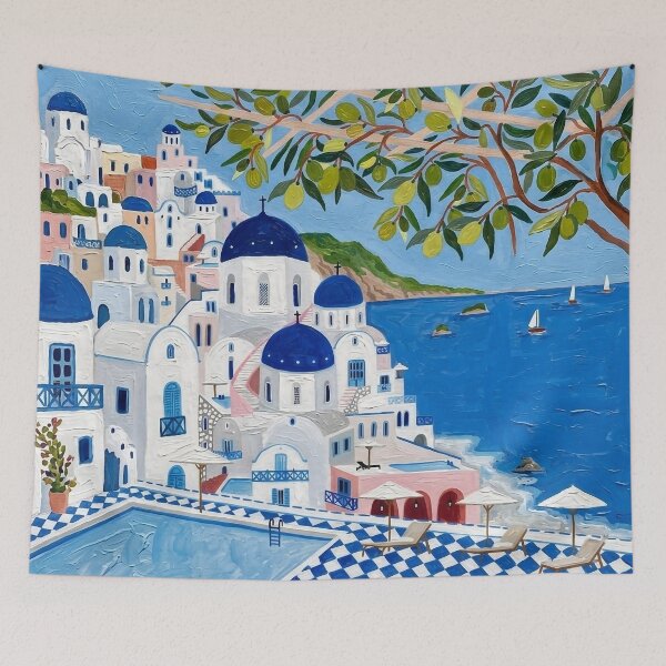 Item preview, Santorini, Greece designed and sold by POSTERIOCREW.