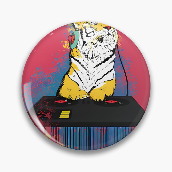 Item preview, DJ Tiger designed and sold by WhimsicTalies.