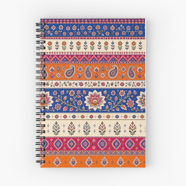 Item preview, Indian Summer Stripe | Bohemian Floral & Paisley Pattern designed and sold by lbl-shop.