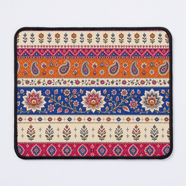 Item preview, Indian Summer Stripe | Bohemian Floral & Paisley Pattern designed and sold by lbl-shop.