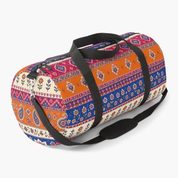 Item preview, Indian Summer Stripe | Bohemian Floral & Paisley Pattern designed and sold by lbl-shop.