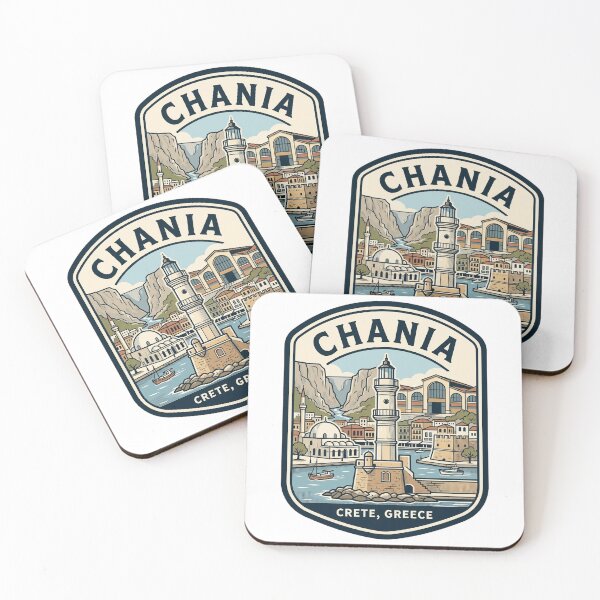 Item preview, Chania Crete Greece Vintage Travel Badge designed and sold by k3rstman1.