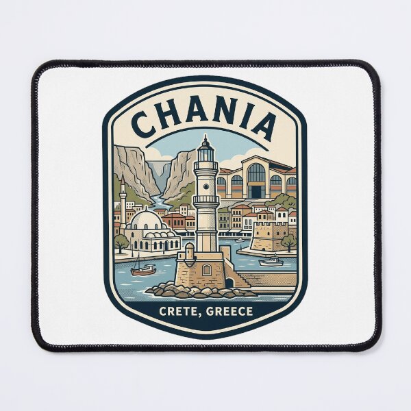 Item preview, Chania Crete Greece Vintage Travel Badge designed and sold by k3rstman1.