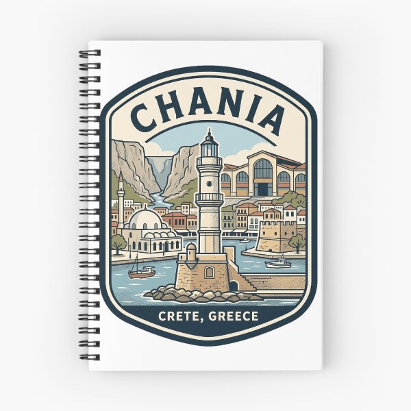 Item preview, Chania Crete Greece Vintage Travel Badge designed and sold by k3rstman1.