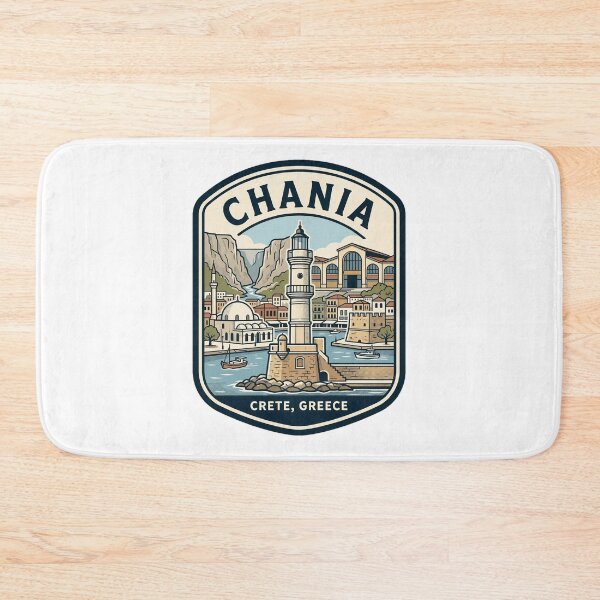 Item preview, Chania Crete Greece Vintage Travel Badge designed and sold by k3rstman1.