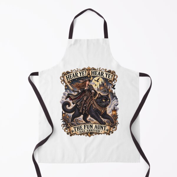 Item preview, Funny Fun Aunt Gift – Medieval Black Cat Fantasy designed and sold by Ayden World.